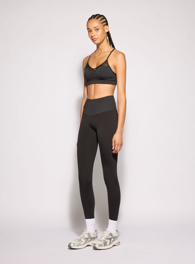 Leggings shaping sportivi a vita alta tinta unita