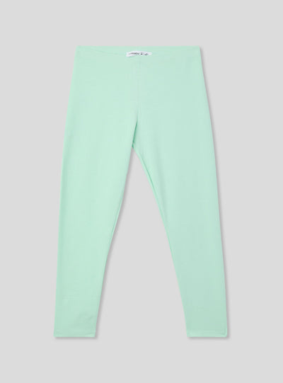 Solid colour stretch jersey leggings