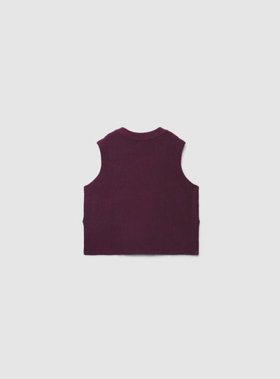 Gilet in maglia con scollo a V