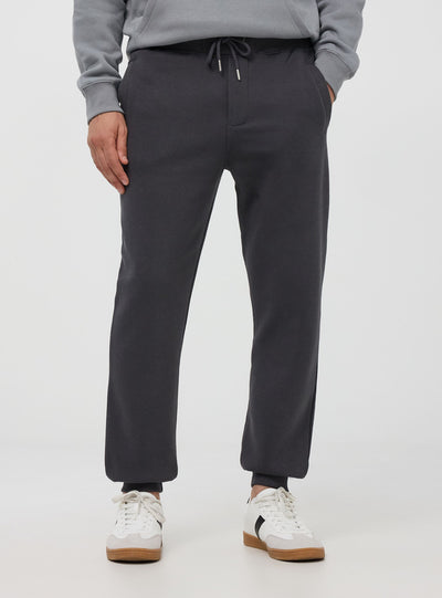 Pantaloni tuta pesanti con coulisse e polsini