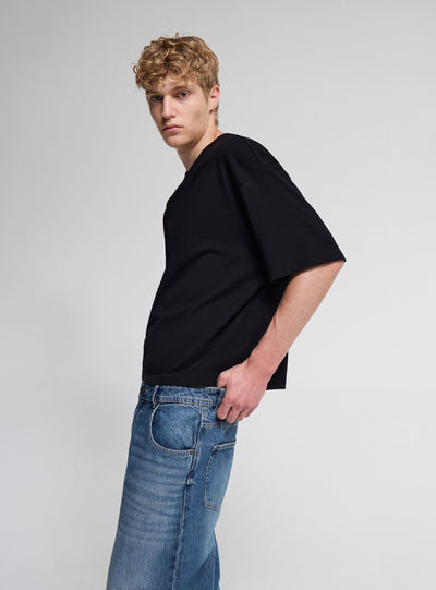 T-shirt crop a tinta unita