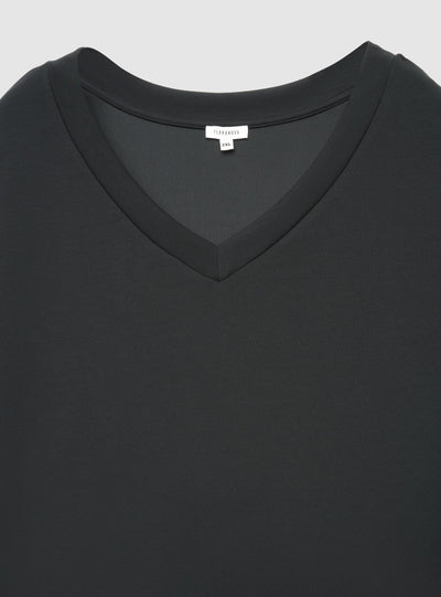 Felpa oversize con scollo a v