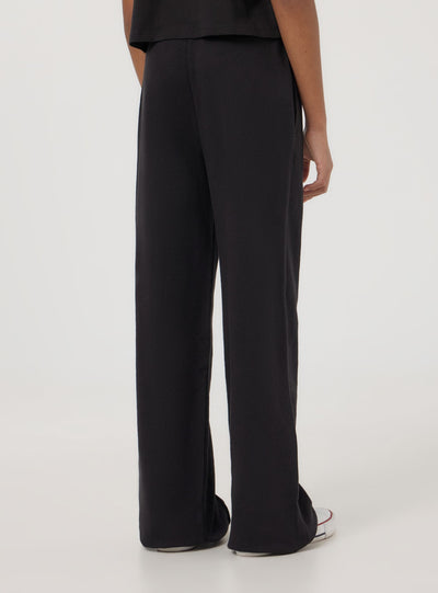 Pantaloni tuta leggeri wide leg con coulisse