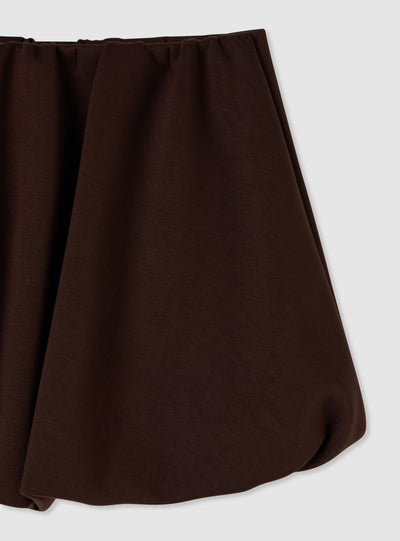 Girls' plain balloon skort