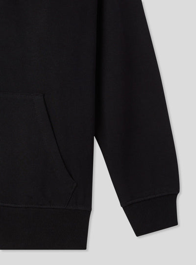 Felpa maxi con cappuccio e zip