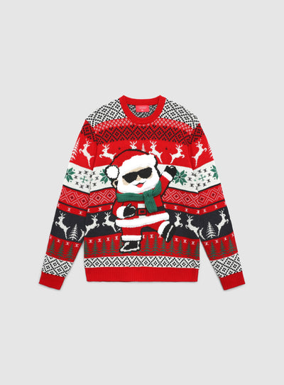 Pull de Noël avec motif Père Noël