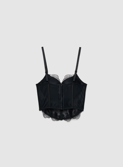 Corsetto tulle e paillettes