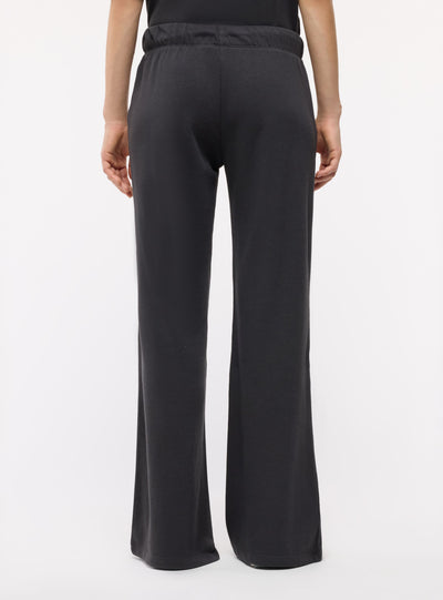 Pantaloni tuta ampi a zampa con coulisse