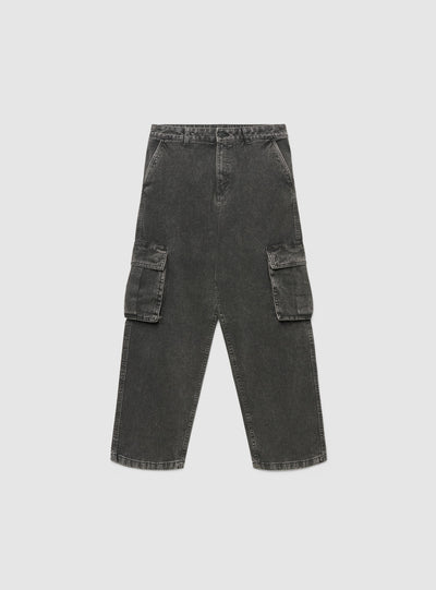 Jeans over cargo a tinta unita