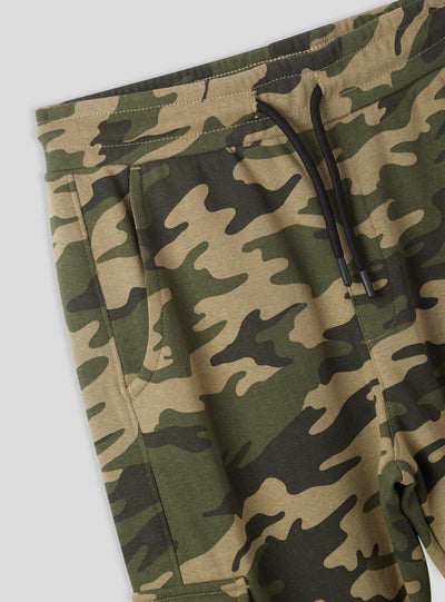 Camouflage cargo tracksuit trousers