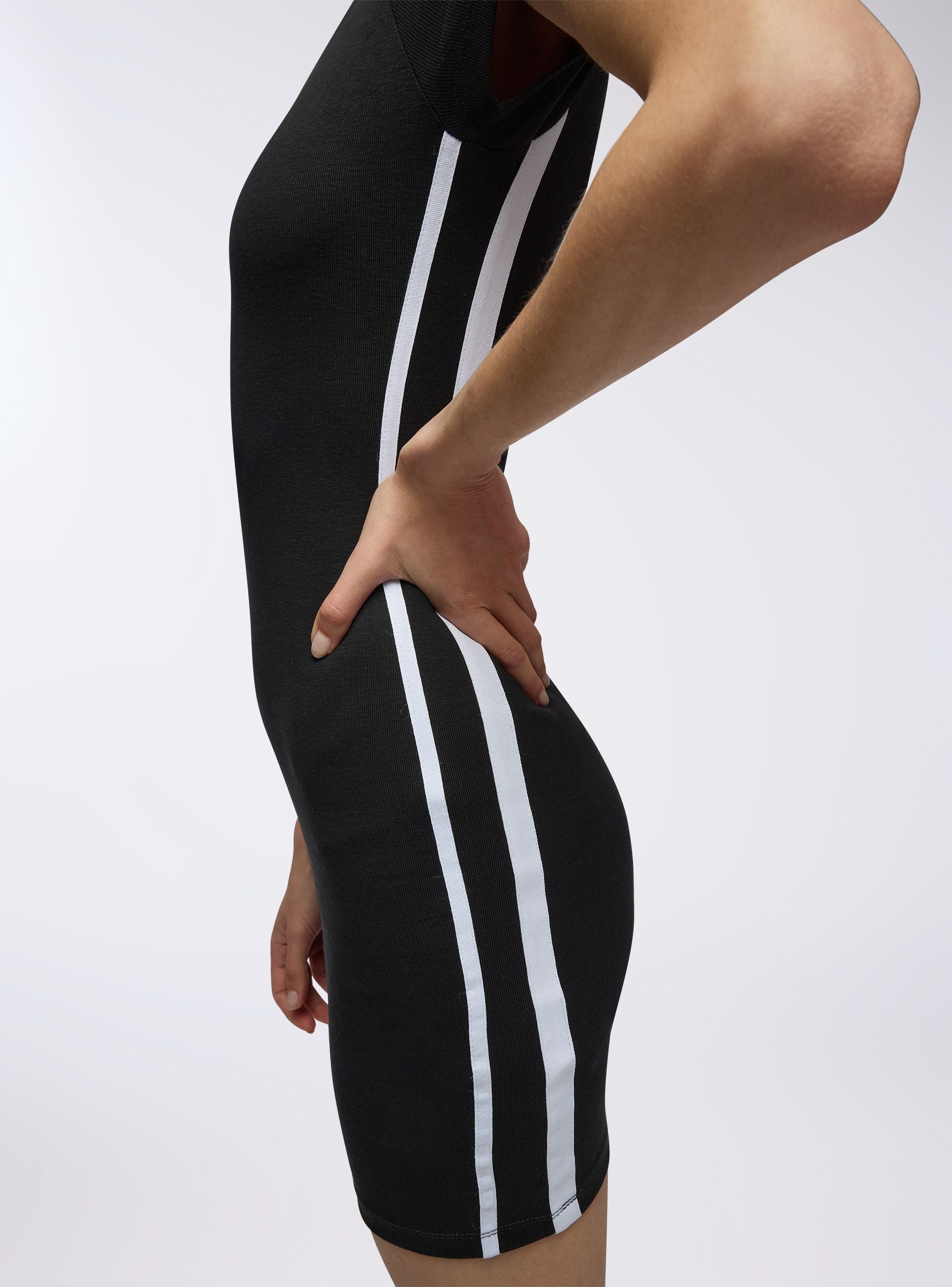 Mini dress with side stripes