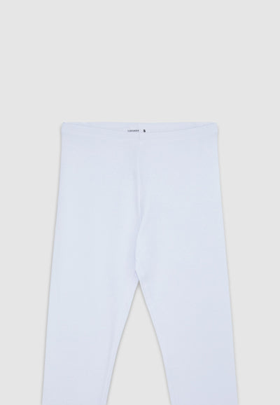 Leggings lunghi tinta unita in jersey stretch