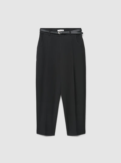 Pantaloni chino con pinces e cintura