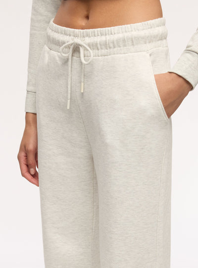 Pantaloni tuta wide leg tinta unita