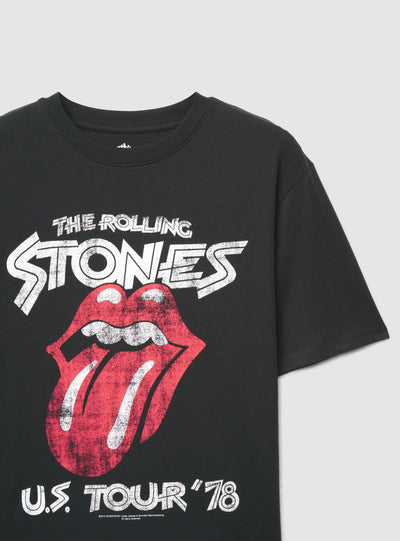 T-shirt ampia con stampa Rolling Stones