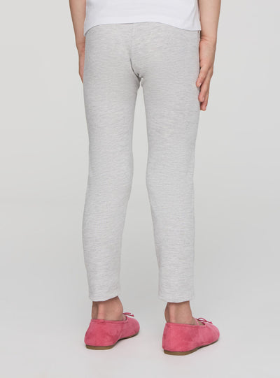 Solid colour stretch jersey leggings