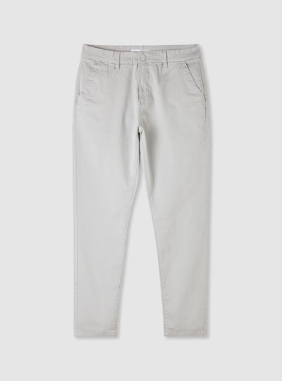 Solid colour skinny chino trousers