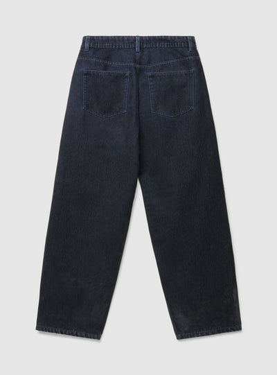 Super Baggy Jeans mit Velours-Effekt
