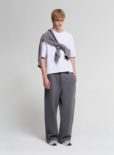 Pantaloni tuta super baggy a tinta unita