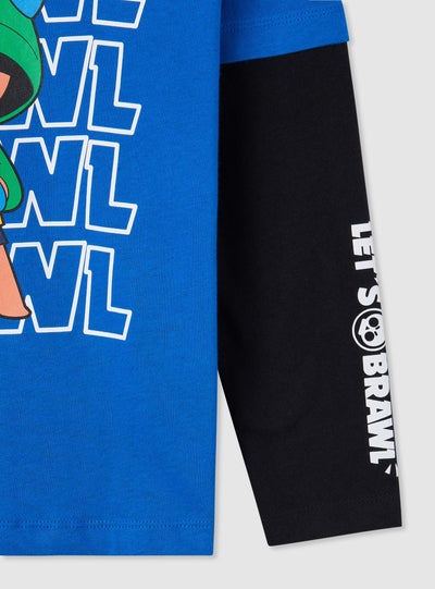 T-shirt a maniche lunghe con stampa Brawl Stars®