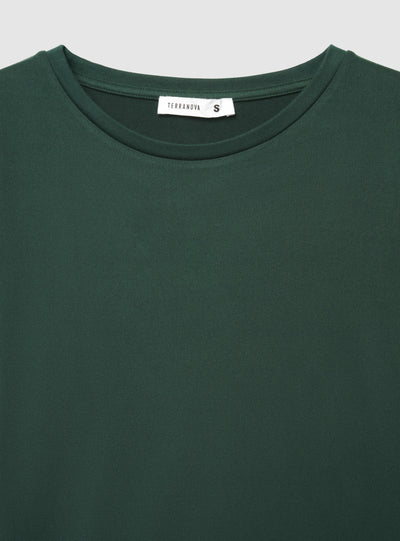 T-shirt manica lunga a tinta unita