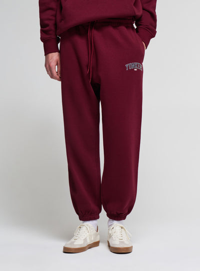 Pantaloni tuta jogger con stampa college