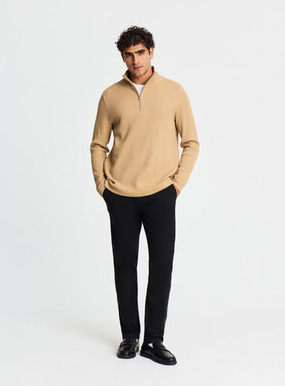 Pantaloni chino regular a tinta unita