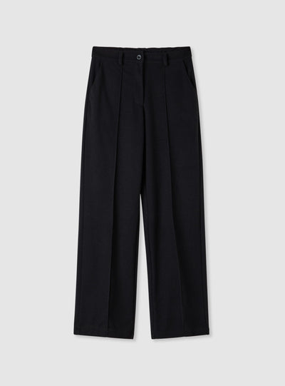 Wide-Leg-Hose mit Biese