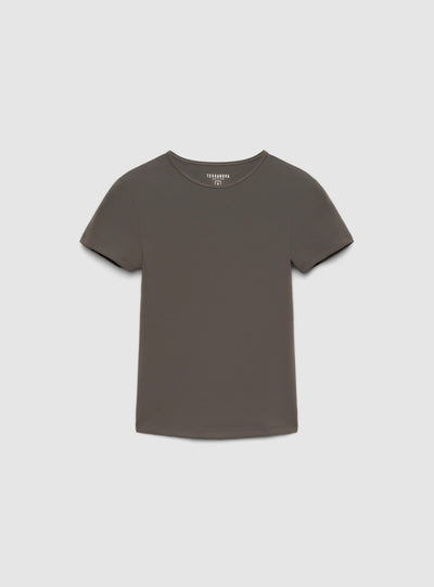 T-shirt girocollo a tinta unita