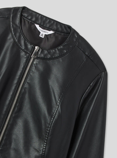 Giacca biker in similpelle