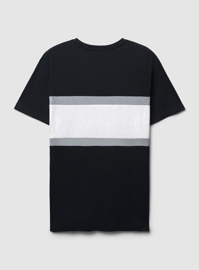 T-shirt block color con scrittta