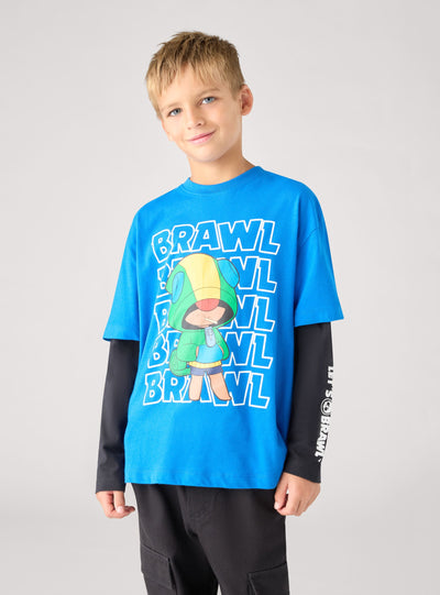 T-shirt a maniche lunghe con stampa Brawl Stars®