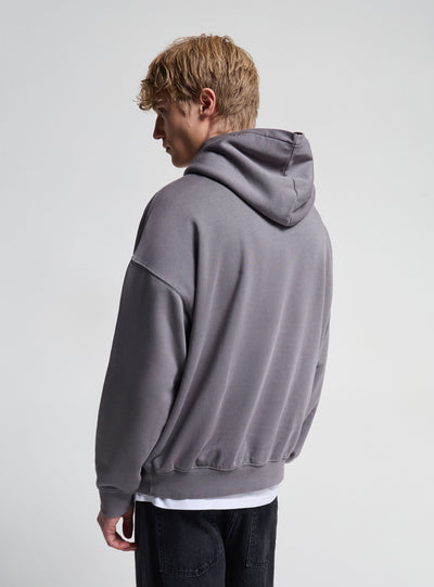 Felpa oversize con cappuccio e tasca a marsupio