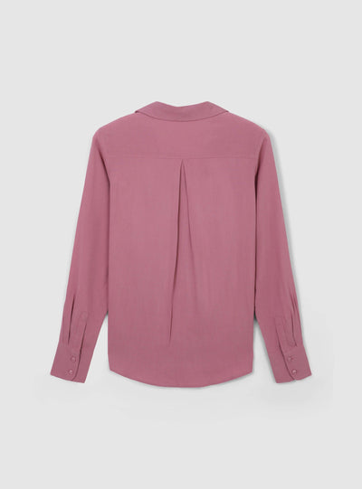 Camicia ampia a tinta unita