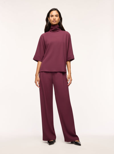 Pantaloni wide leg con pinces