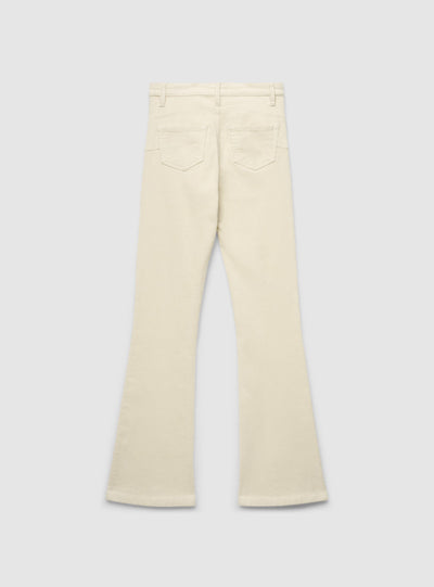 Pantaloni a zampa in velluto