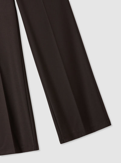 Low-rise straight-leg trousers
