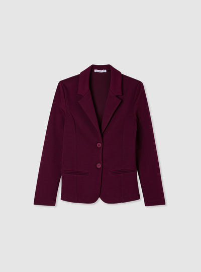 Single-breasted solid colour jacket