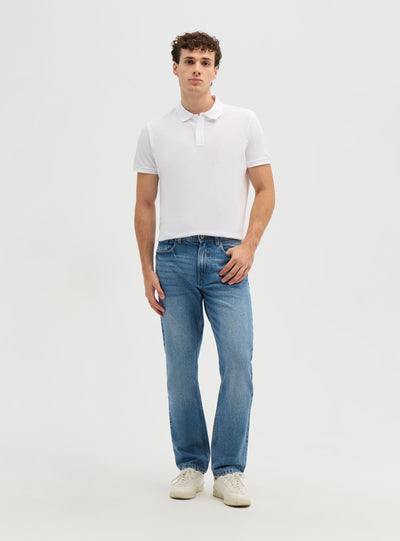 T-shirt polo a tinta unita