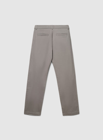 Pantaloni chino straight a tinta unita