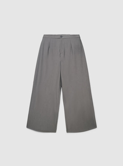 Pantaloni wide leg tinta unita