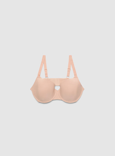 Reggiseno balconcino semi strutturato a tinta unita
