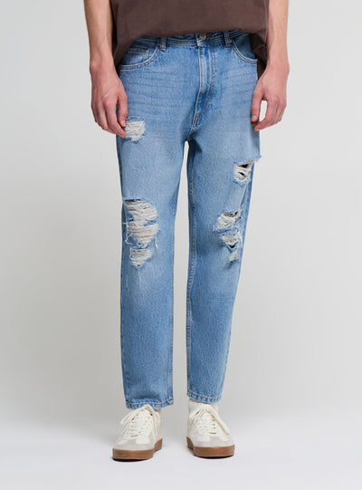 Jeans relaxed con strappi