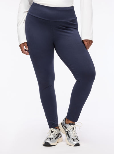 Leggings lunghi a tinta unita