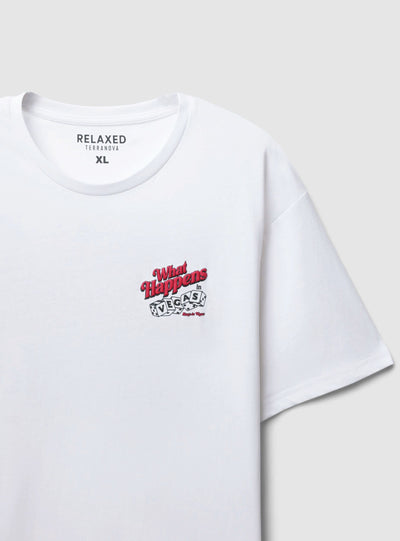 T-shirt relaxed con stampa fronte/retro