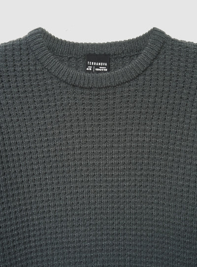 Maglia girocollo a punto riso