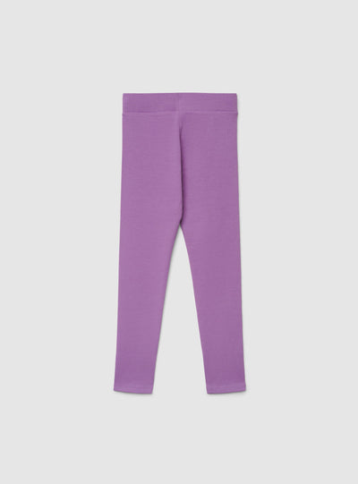 Leggings lunghi a vita alta tinta unita
