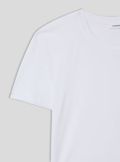 T-shirt crop con frange