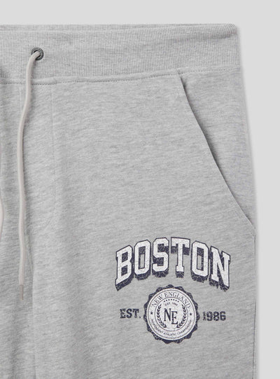 Pantaloni tuta con coulisse e stampa