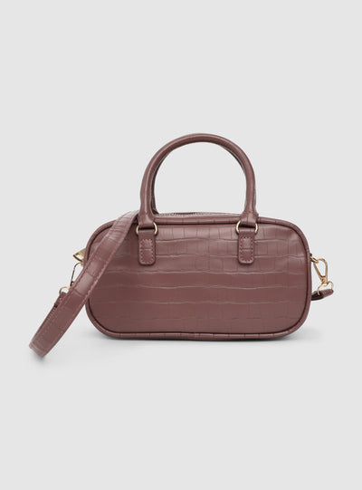Borsa piccola effetto coccodrillo